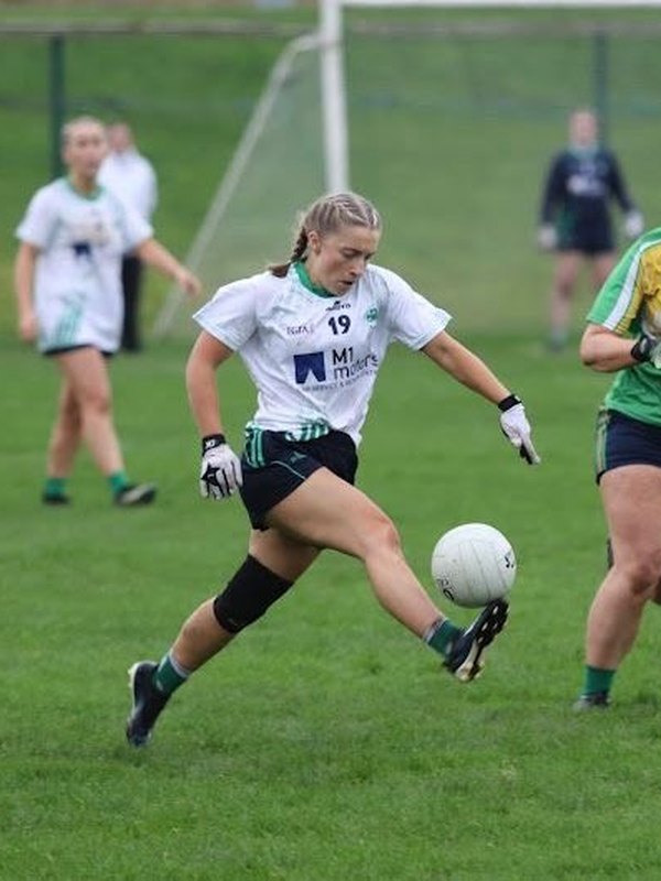 Amy Gibbons in action during a ladies Gaelic football match