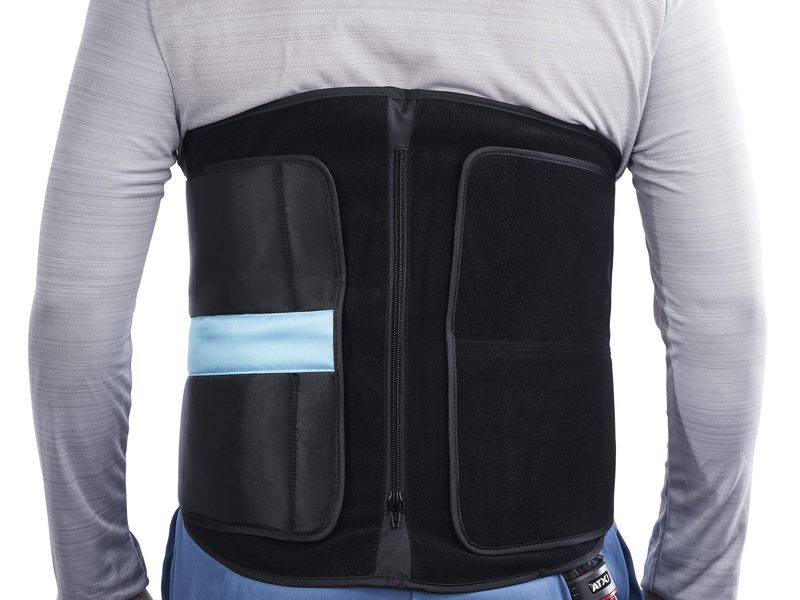 Photo of the back wrap being worn