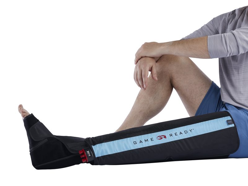 Photo of the full leg boot being worn
