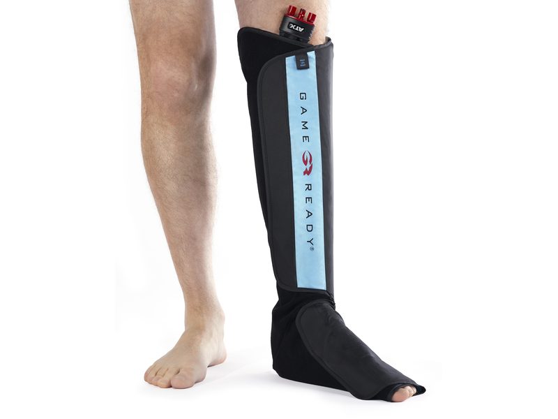 Photo of the half leg boot being worn